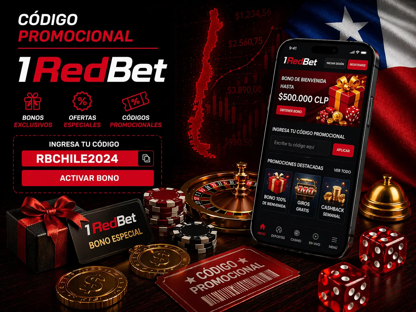 Código Promocional 1RedBet Chile 2026: Guía Completa de Bonos